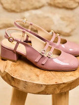 Immaculate Vegan - Minuit sur Terre Harmony Patent Vegan Leather Shoes | Rose Ballet