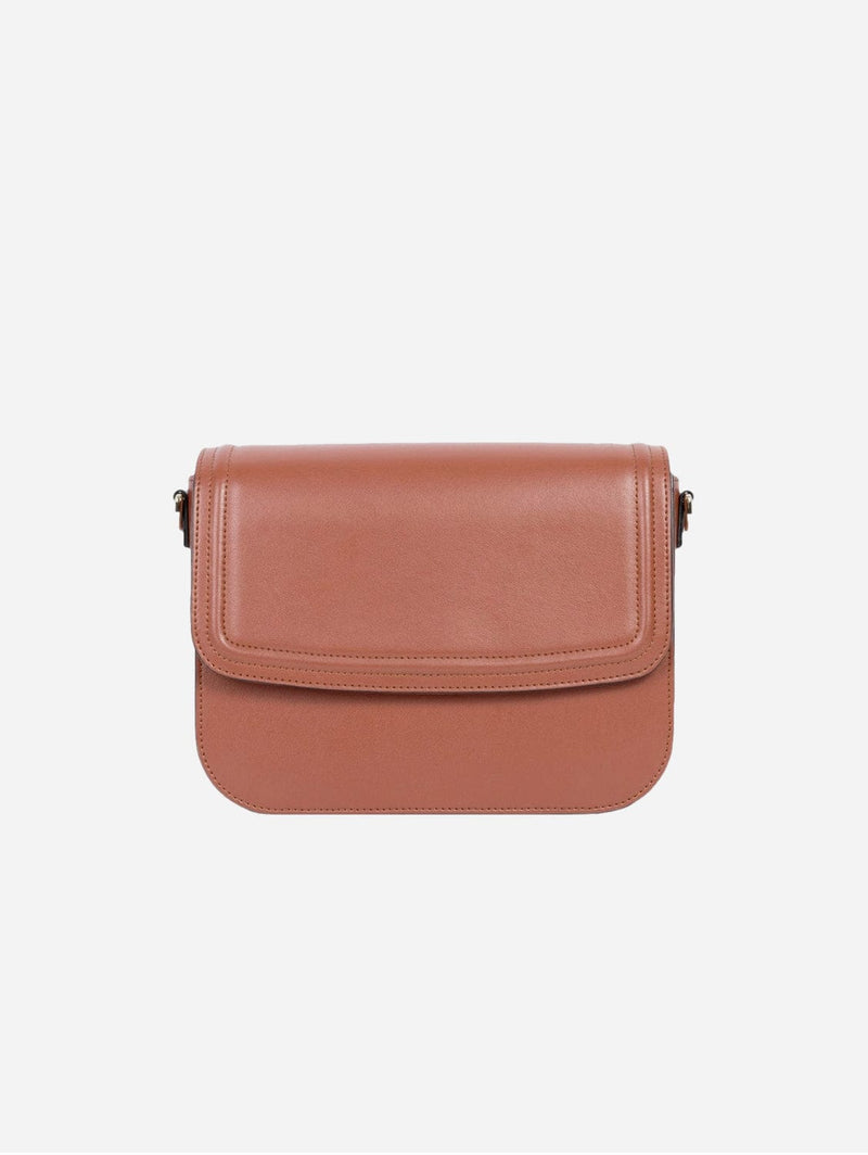 Ashoka Paris Apple Leather Brigitte Vegan Shoulder Bag | Camel