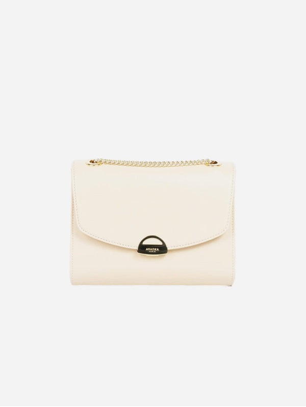 ASHOKA Paris Bamboo Leather Mini Paname Vegan Shoulder Bag | Cream