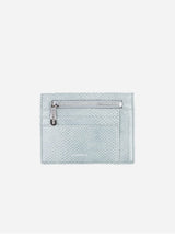 Immaculate Vegan - ASHOKA Paris Porte-Cartes Zippé Uppeal™ Lézard Bleu Gris