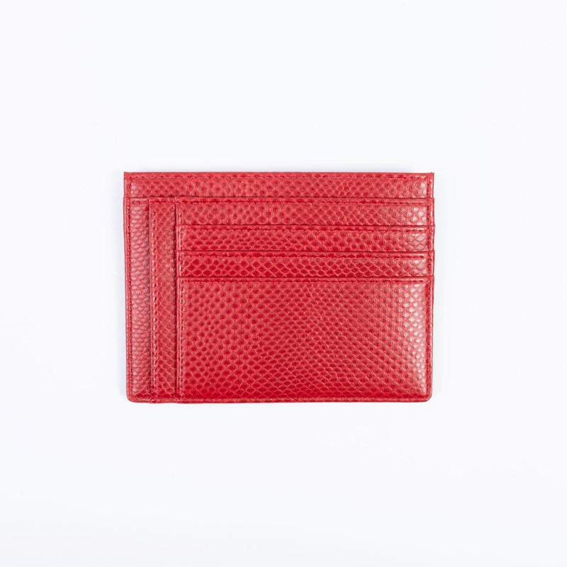 ASHOKA Paris Porte-Cartes Zippé Uppeal™ Lézard Rouge