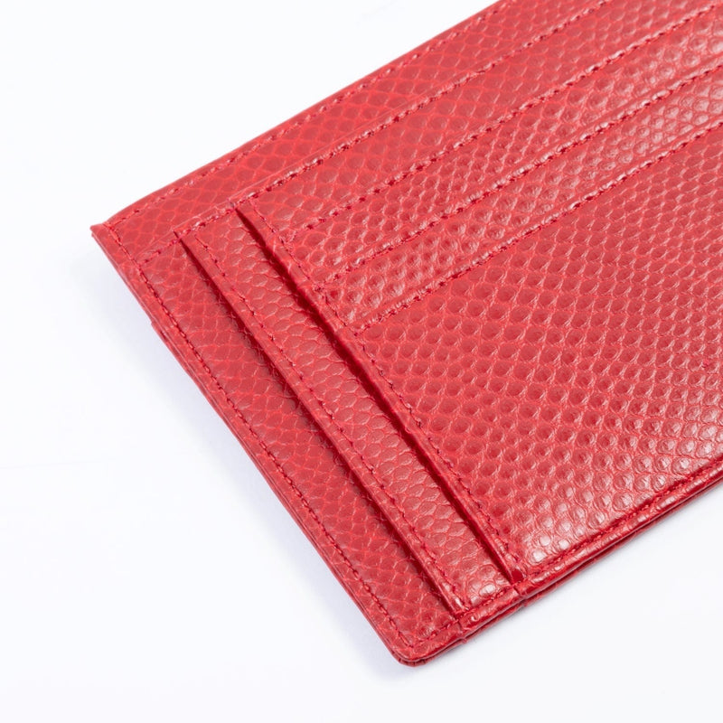 ASHOKA Paris Porte-Cartes Zippé Uppeal™ Lézard Rouge