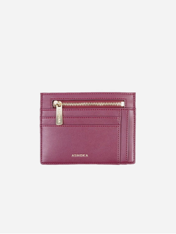 ASHOKA Paris Porte-Cartes Zippé Uppeal™ Bordeaux