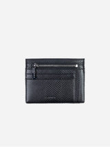 Immaculate Vegan - ASHOKA Paris Porte-Cartes Zippé Uppeal™ Lézard Noir