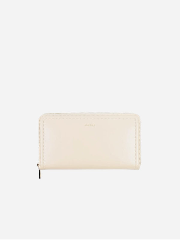 ASHOKA Paris Portefeuille-Compagnon Couture Bambou Sable