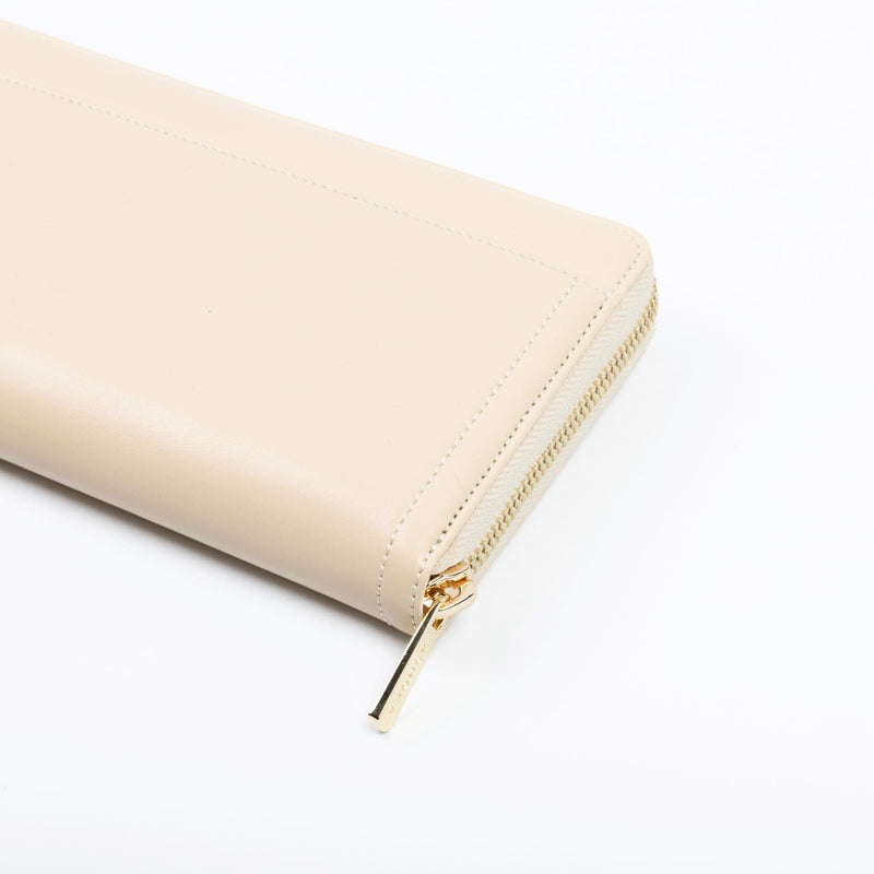 ASHOKA Paris Portefeuille-Compagnon Couture Bambou Sable