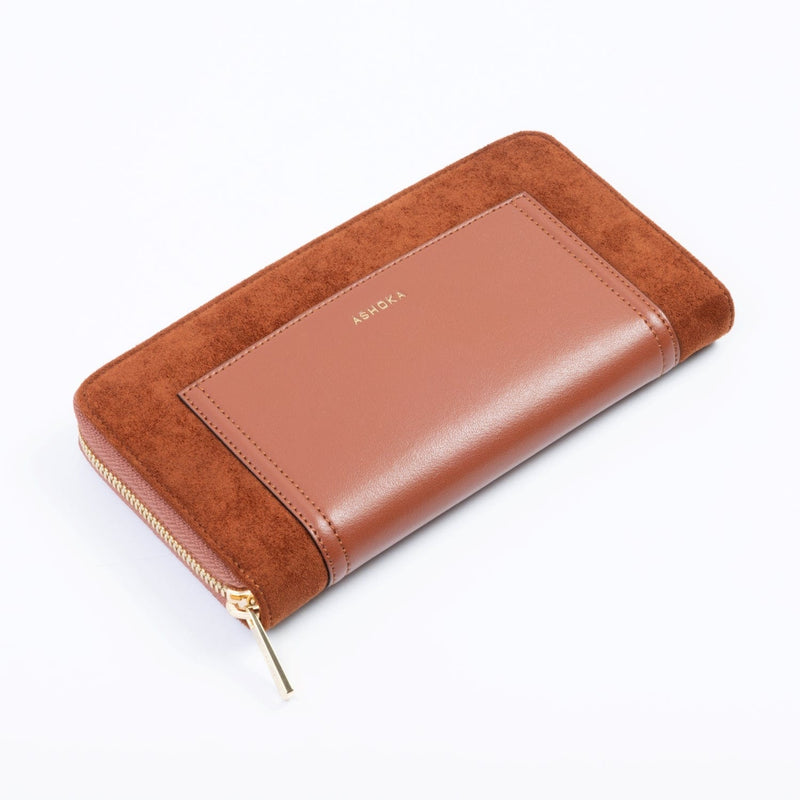 ASHOKA Paris Portefeuille-Compagnon Oxymore Uppeal™ Camel
