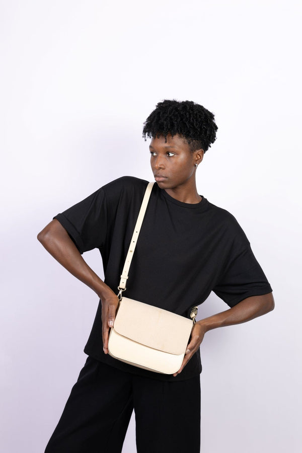 ASHOKA Paris Sac Brigitte Oxymore Bambou Sable