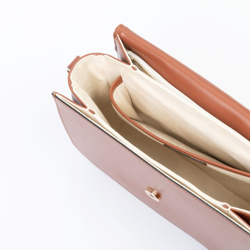 ASHOKA Paris Sac Brigitte Couture camel