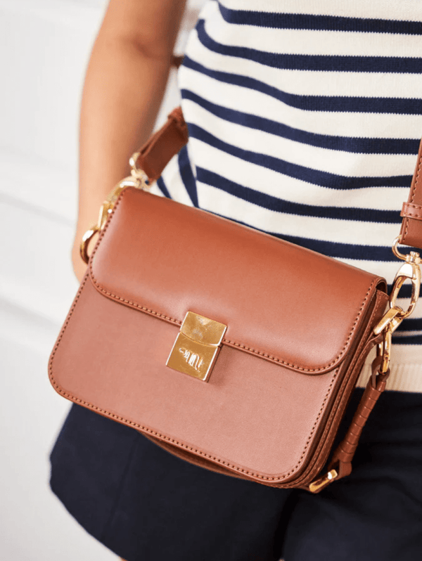 Minuit sur Terre Sammy Vegan Recycled Grain Crossbody | Camel