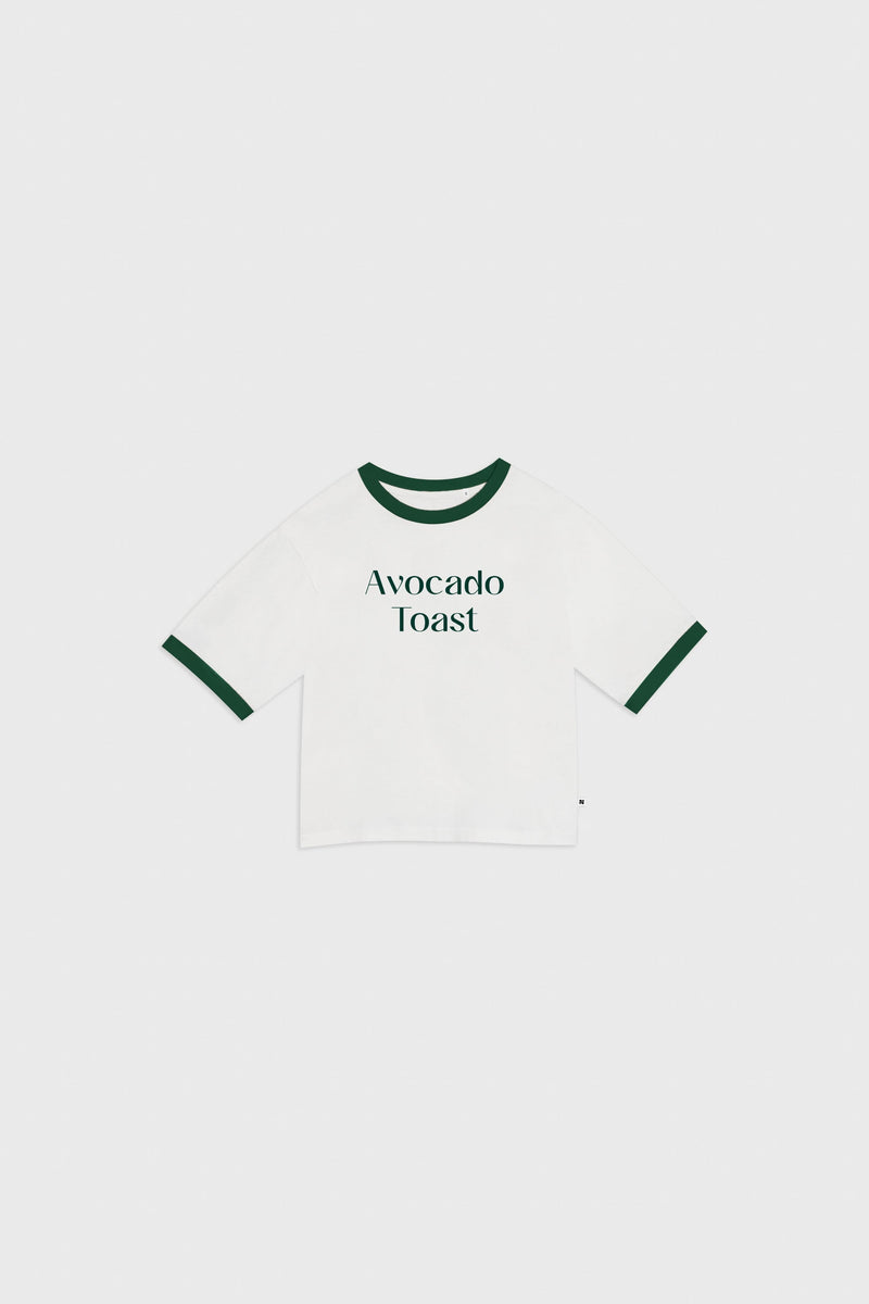 New Orchard Avocado Toast Organic Cotton T-Shirt | Off-White