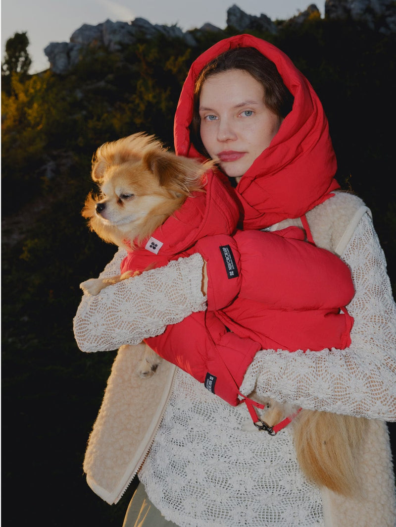 New Orchard Winter Vegan Capuche Hood | Red Vivid Red