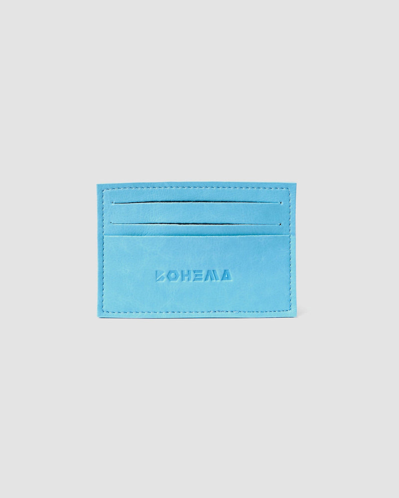 Bohema Bohema Corn Leather Vegan Card Holder | Multiple Colours Blue