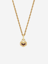 Immaculate Vegan - Under Her Eyes Mini Daryl 18k Gold Plated 22" Chain Necklace | Red Tiger Eye Gold / 18k Gold Plated Silver