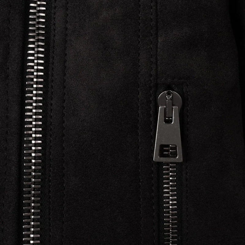 Eloquere Diva Vegan Suede Jacket | Black