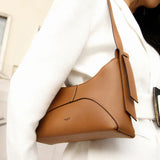 Immaculate Vegan - Thalie Ambre Desserto® Cactus Leather Vegan Baguette Bag | Tan Brown