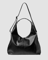 Immaculate Vegan - Bohema Bohema Grape Leather Vegan Slouchy Tote Bag | Black