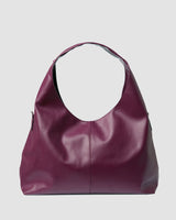 Immaculate Vegan - Bohema Grape Leather Vegan Slouchy Tote Bag | Burgundy