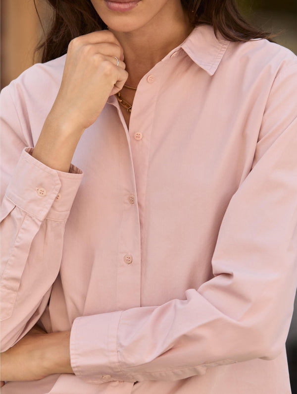 Riemke Organic Cotton Shirt | Dusty Pink
