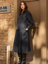 Immaculate Vegan - Channing Organic Denim Midi Dress | Dark Denim