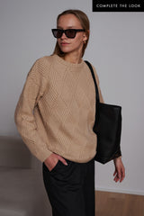 Immaculate Vegan - Mila.Vert Knitted rhomb pullover