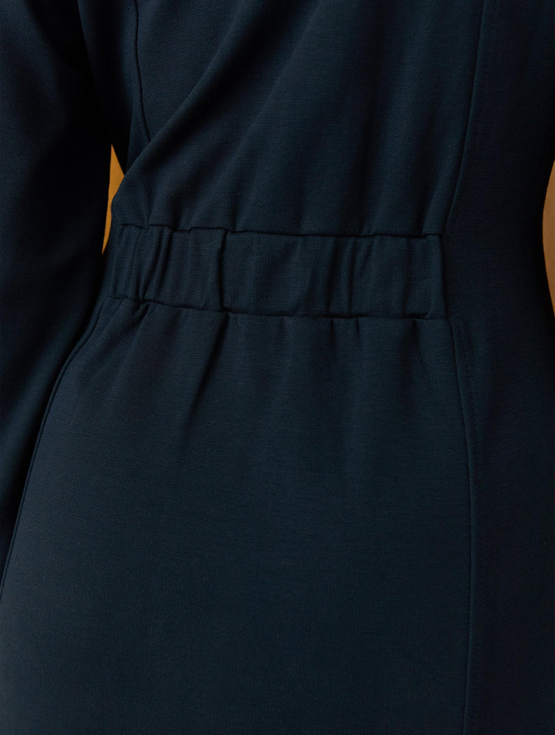 Mariposa Ponte Midi Dress | Navy