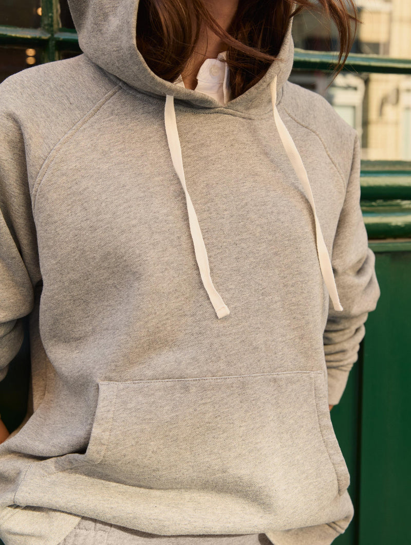 Arden Organic Cotton Hoodie | Grey Marl