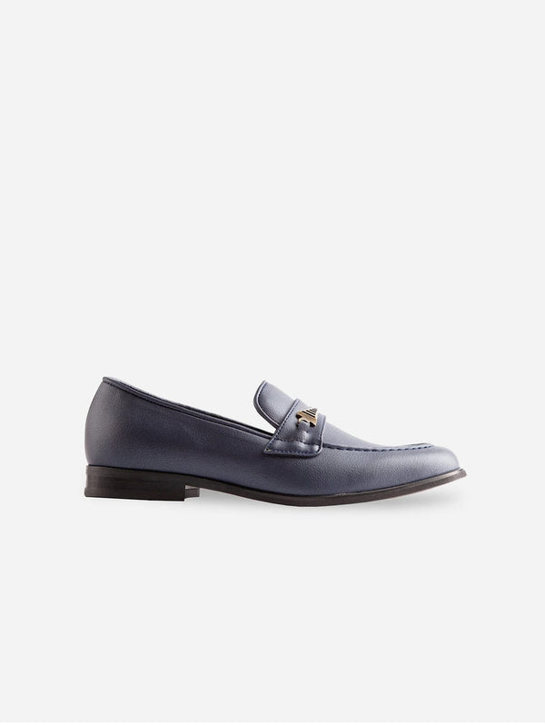 Ross Oliver Bridge-Bit Desserto Cactus Leather Loafer | Navy