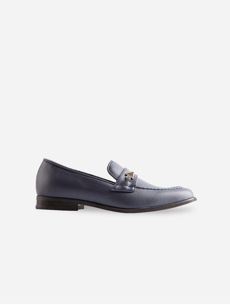Ross Oliver Bridge-Bit Desserto Cactus Leather Loafer | Navy
