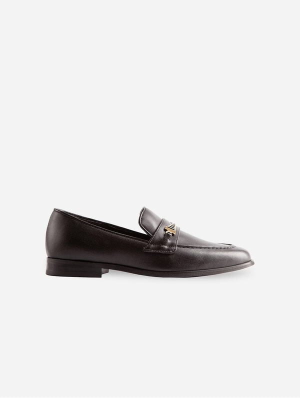 Ross Oliver Bridge-Bit Desserto Cactus Leather Loafer | Black