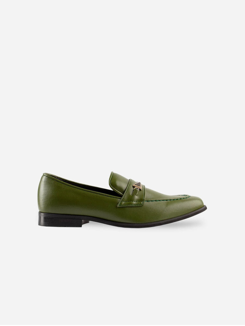 Ross Oliver Bridge-Bit Desserto Cactus Leather Loafer | Green