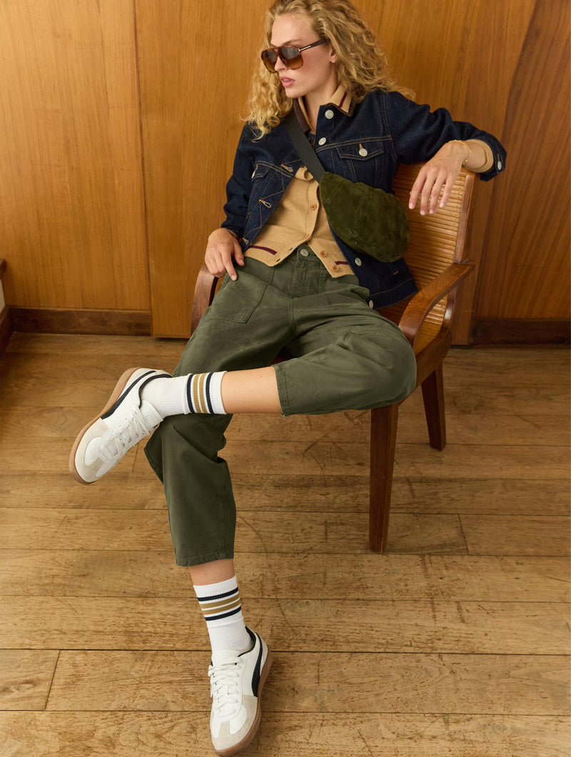 Brennan Organic Cotton Socks | White, Taupe & Navy