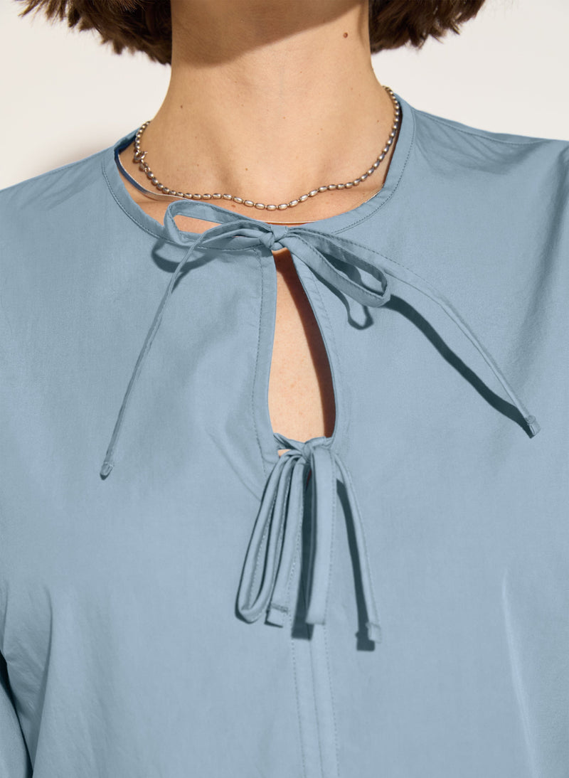 Baukjen Azura Organic Cotton Tie Detail Blouse