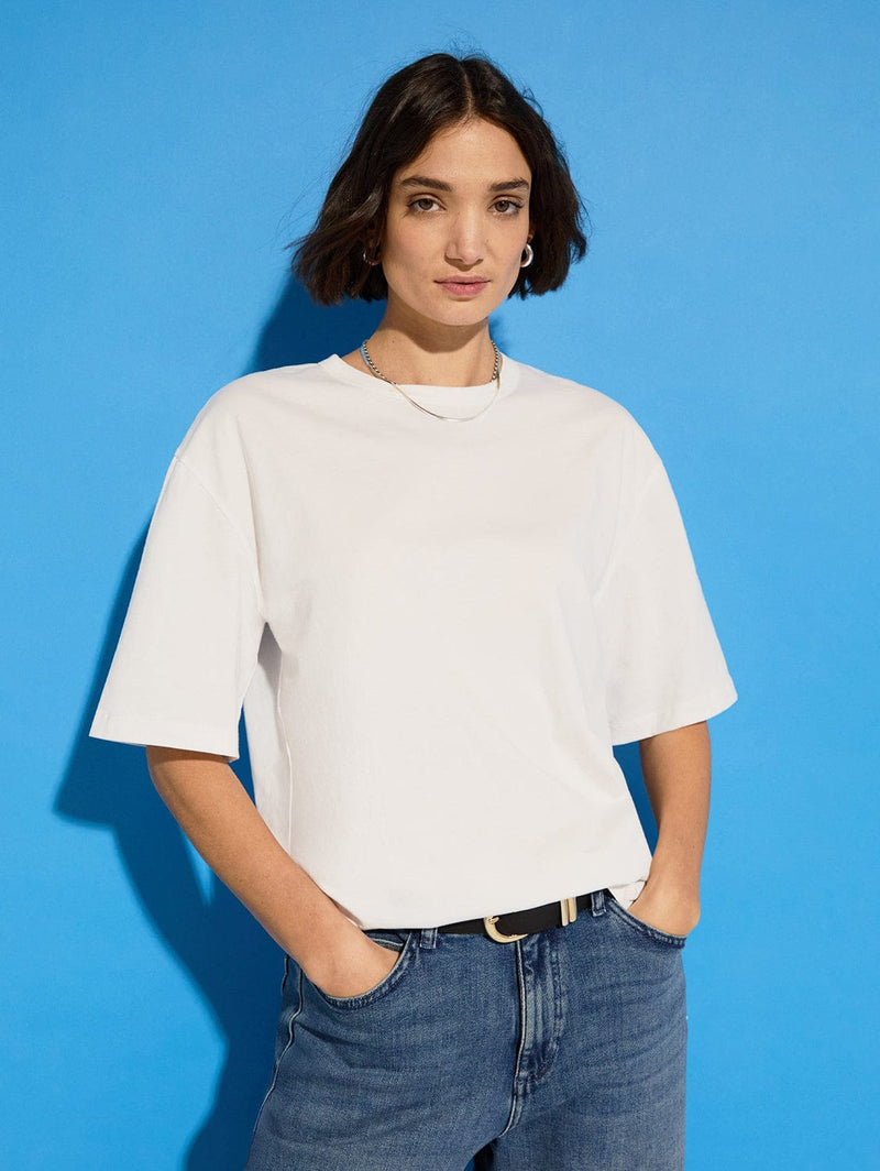 Baukjen Alana Organic Cotton Relaxed Tee | Pure White