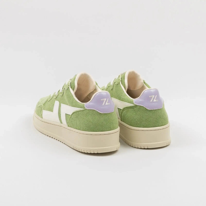 Zeta Shoes Beta B4 Women's Vegan PET Canvas Sneakers | Green