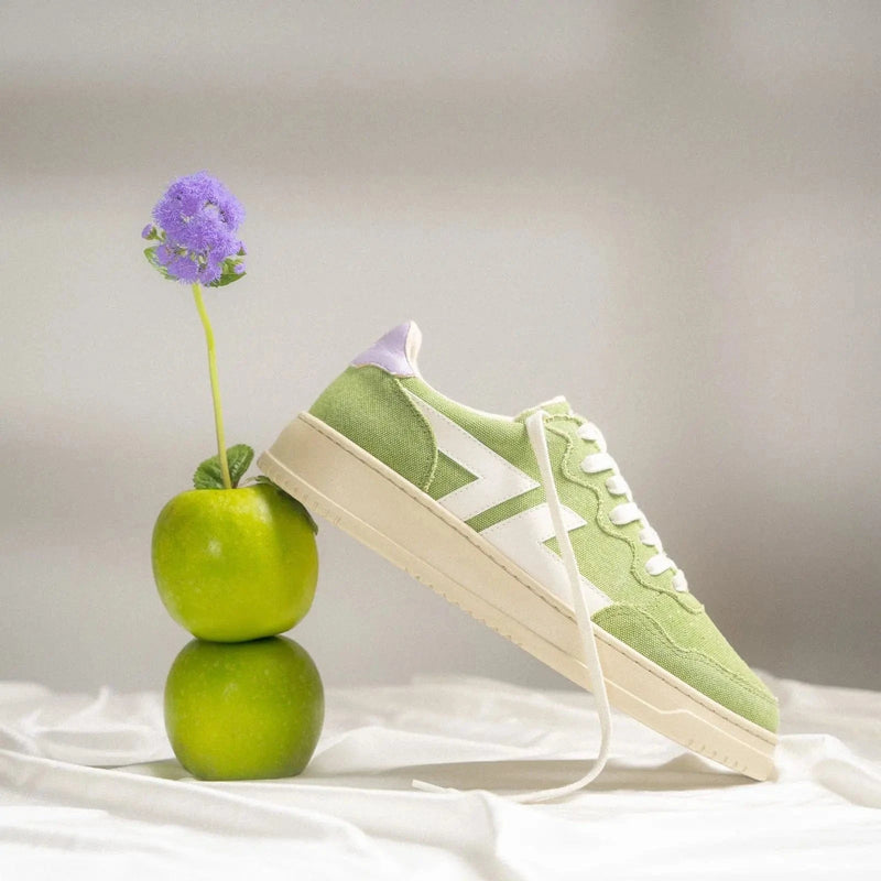 Zeta Shoes Beta B4 Women's Vegan PET Canvas Sneakers | Green
