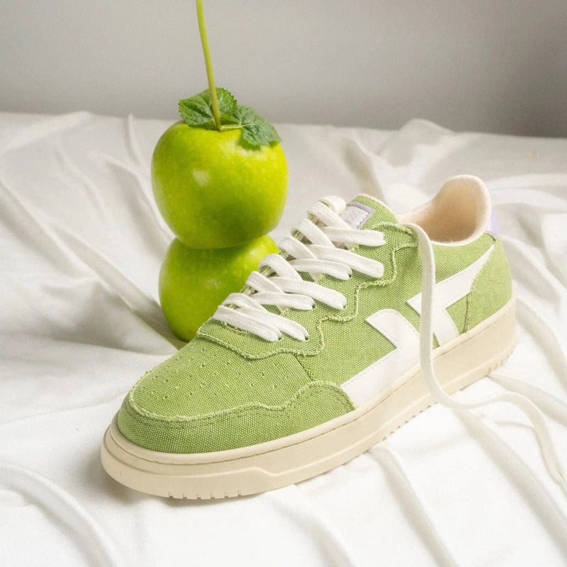 Zeta Shoes Beta B4 Women's Vegan PET Canvas Sneakers | Green