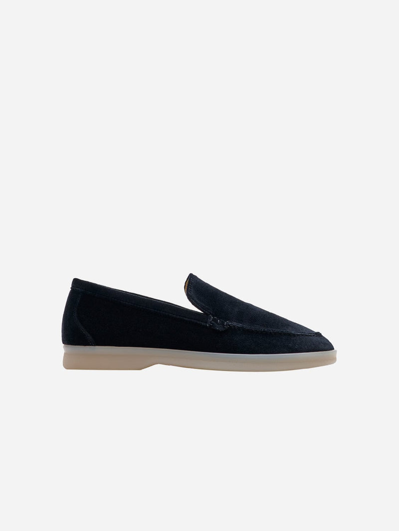 Women's Velvet Vegan Loafers | Black