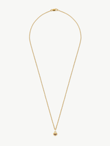 Immaculate Vegan - Under Her Eyes MINI DARYL NECKLACE 22" CHAIN <br> 18k Gold Plated - Red Tiger Eye Gold / 18k Gold Plated Silver