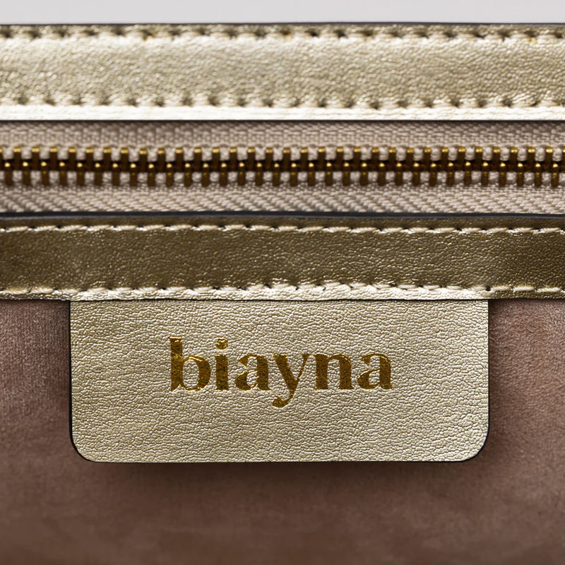 Biayna Sunrise Cactus Leather Vegan Crossbody Bag | Gold gold