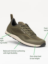 Immaculate Vegan - Bahé Revive Adapt Grounding Barefoot Shoe (Women's) - Forest