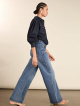 Immaculate Vegan - Baukjen Marta Organic Cotton Stretch Wide Leg Jeans | Blue
