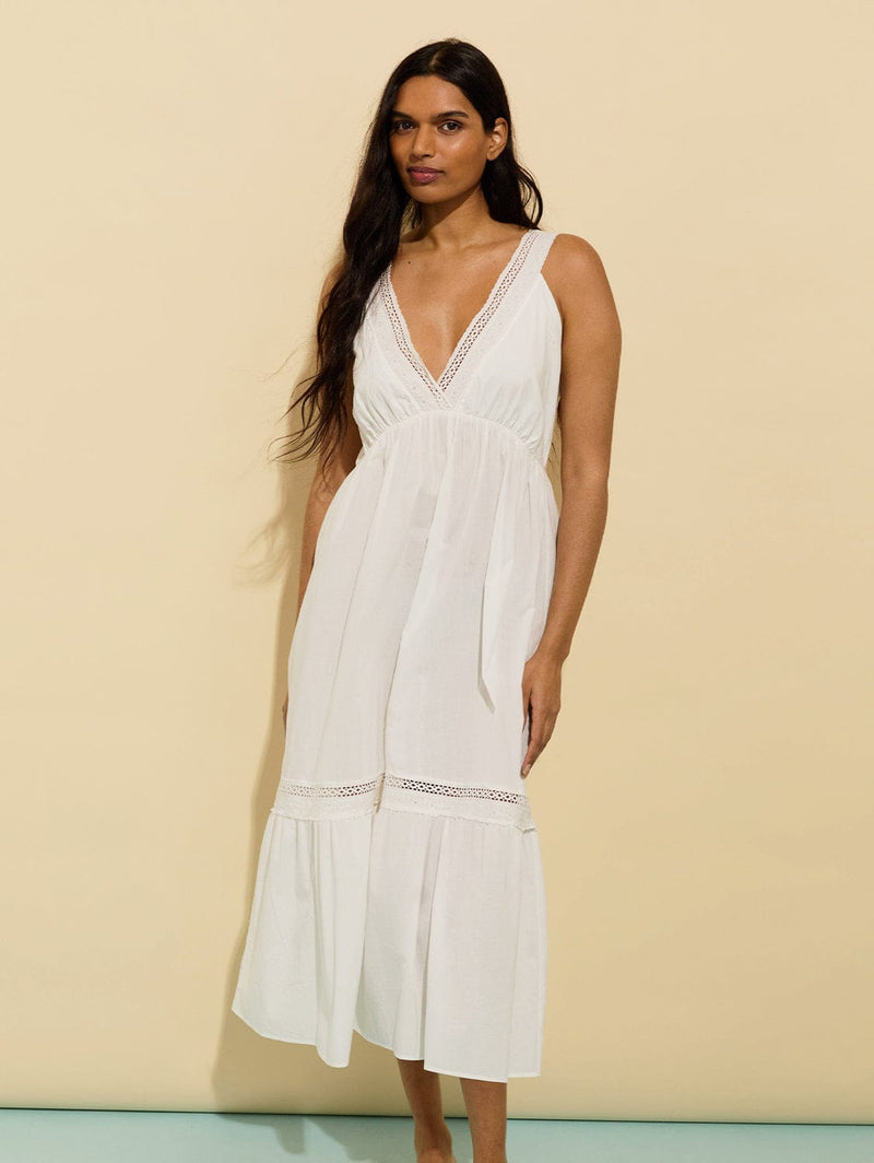 Baukjen Brittany Organic Cotton Broderie Detail Nightgown