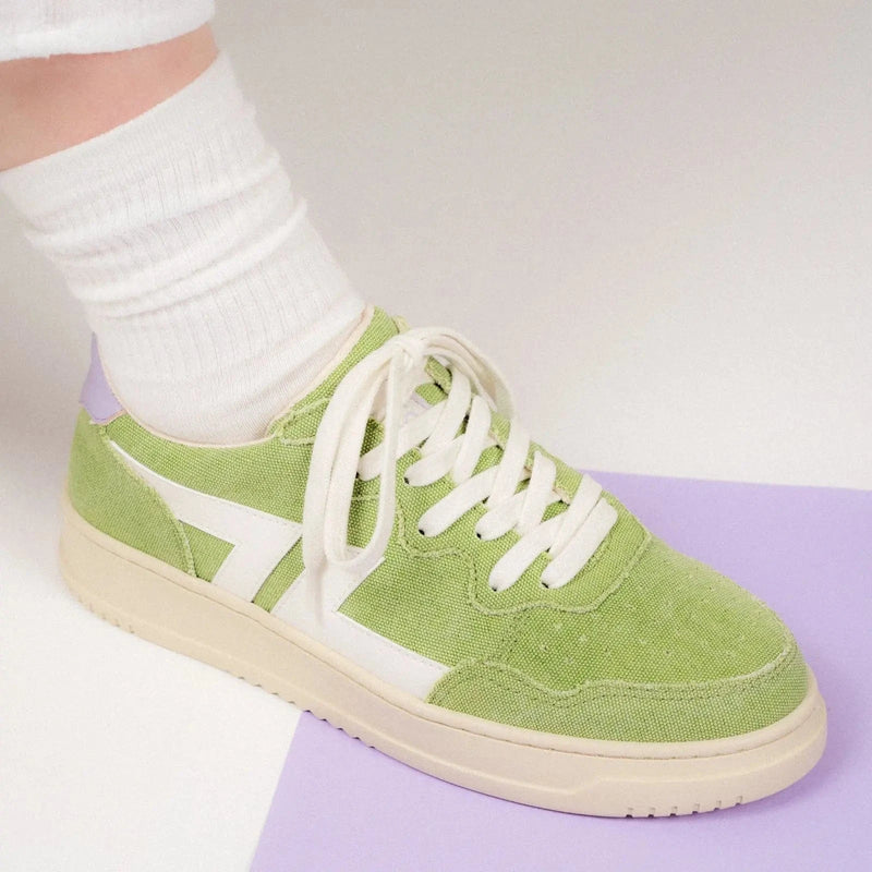 Zeta Shoes Beta B4 Women's Vegan PET Canvas Sneakers | Green