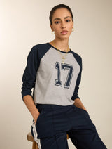 Immaculate Vegan - Baukjen Aaron Organic Cotton Contrast Sleeve Top | Grey