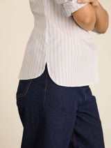 Immaculate Vegan - Baukjen Nicola Organic Cotton Stripe Shirt | Blue