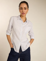 Immaculate Vegan - Baukjen Nicola Organic Cotton Stripe Shirt | Blue