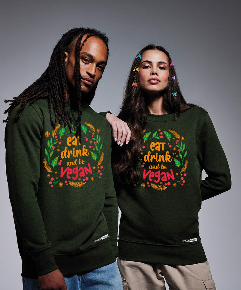 VEGAN Happy VEGAN Happy Christmas Sweatshirt | Multiple Colours