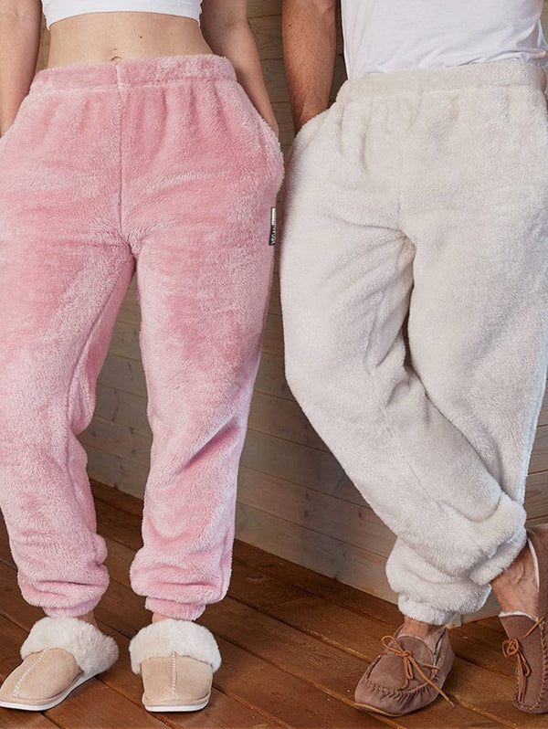 VEGAN Happy Vegan Unisex Fluffy Fleece Joggers | Multiple Colours