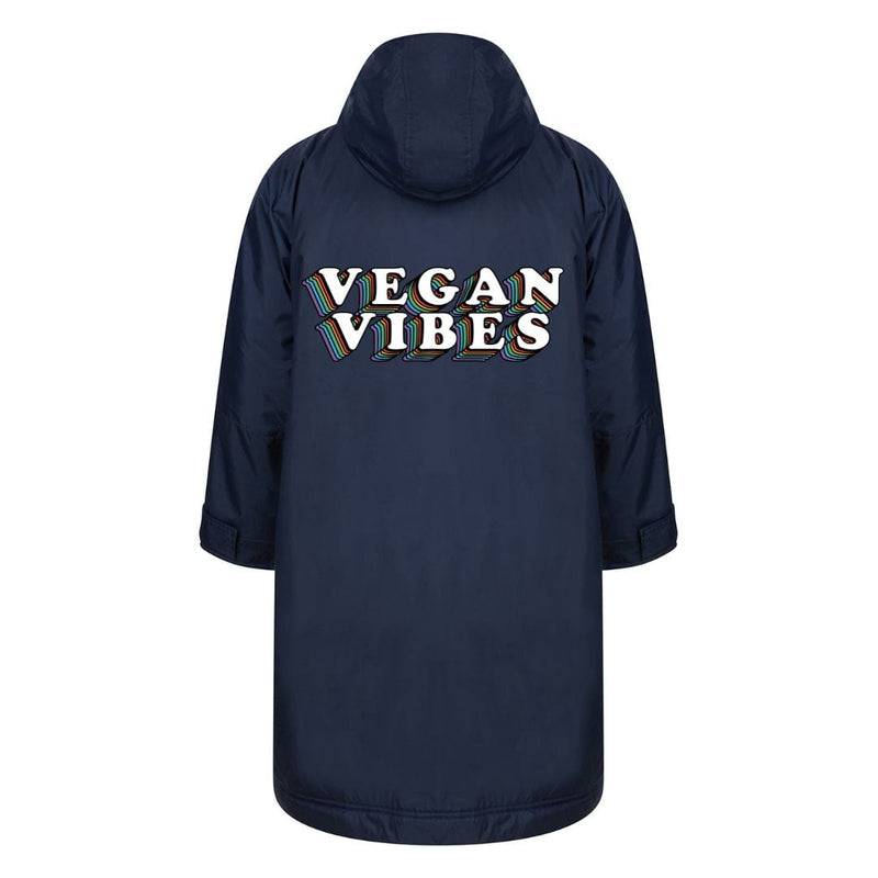 VEGAN Happy Vegan Kids Unisex All Weather Waterproof Robe & Camping Coat | Multiple Colours